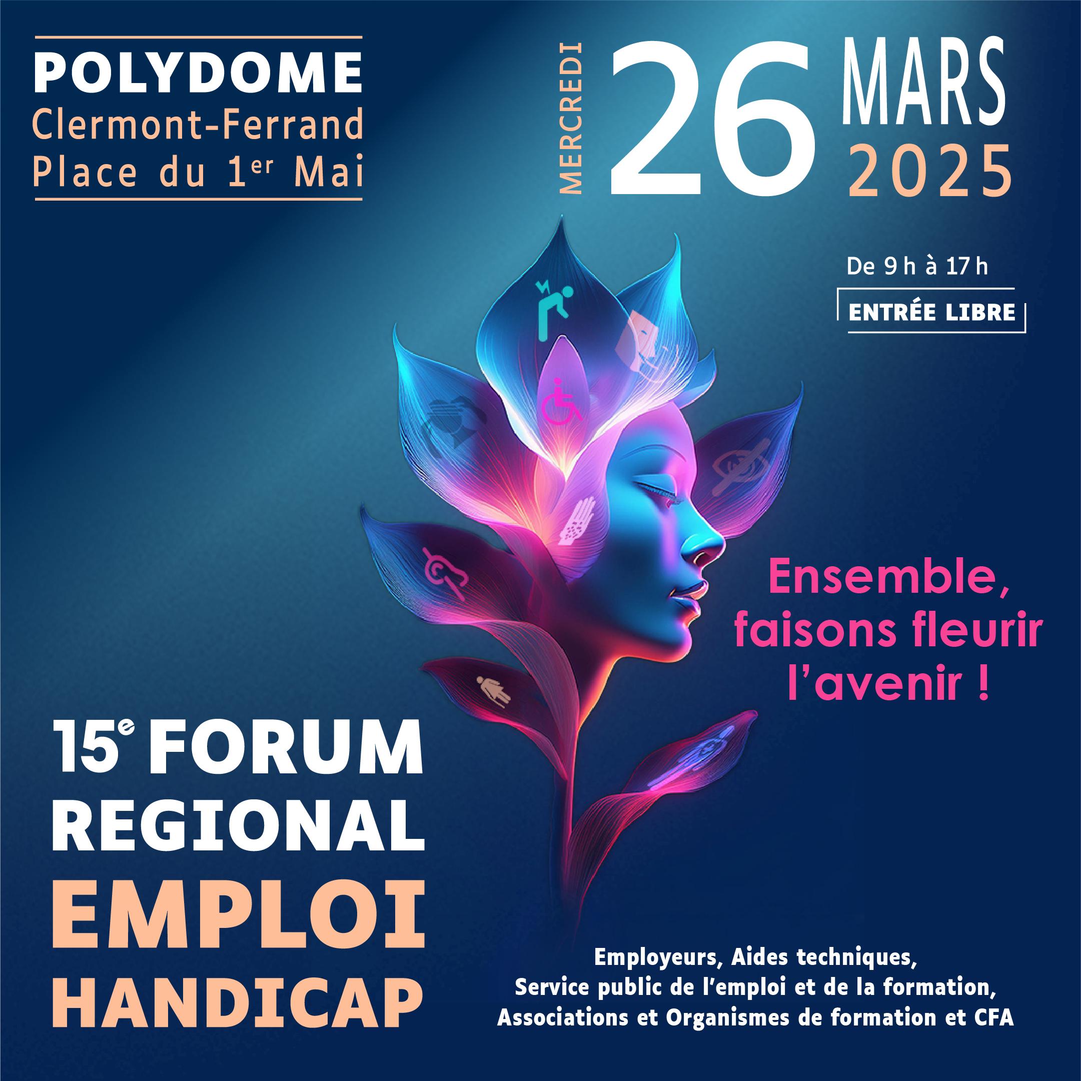 15e forum regional emploi handicap affiche 