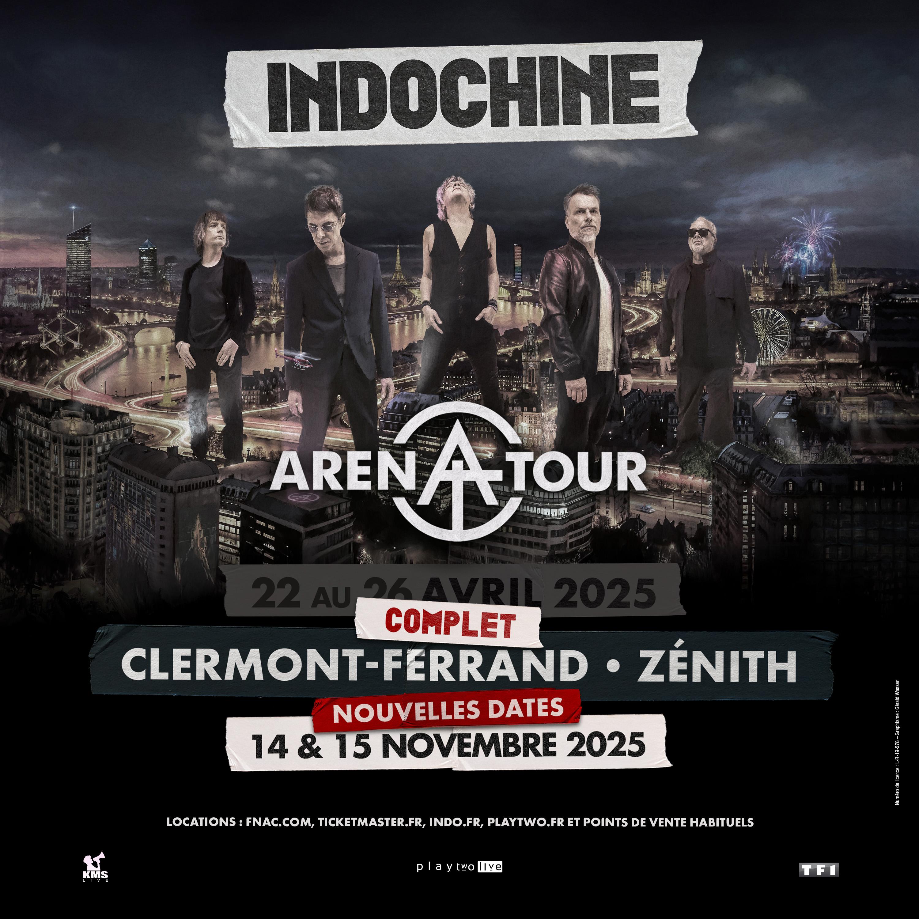 Indochine au Zénith d'Auvergne