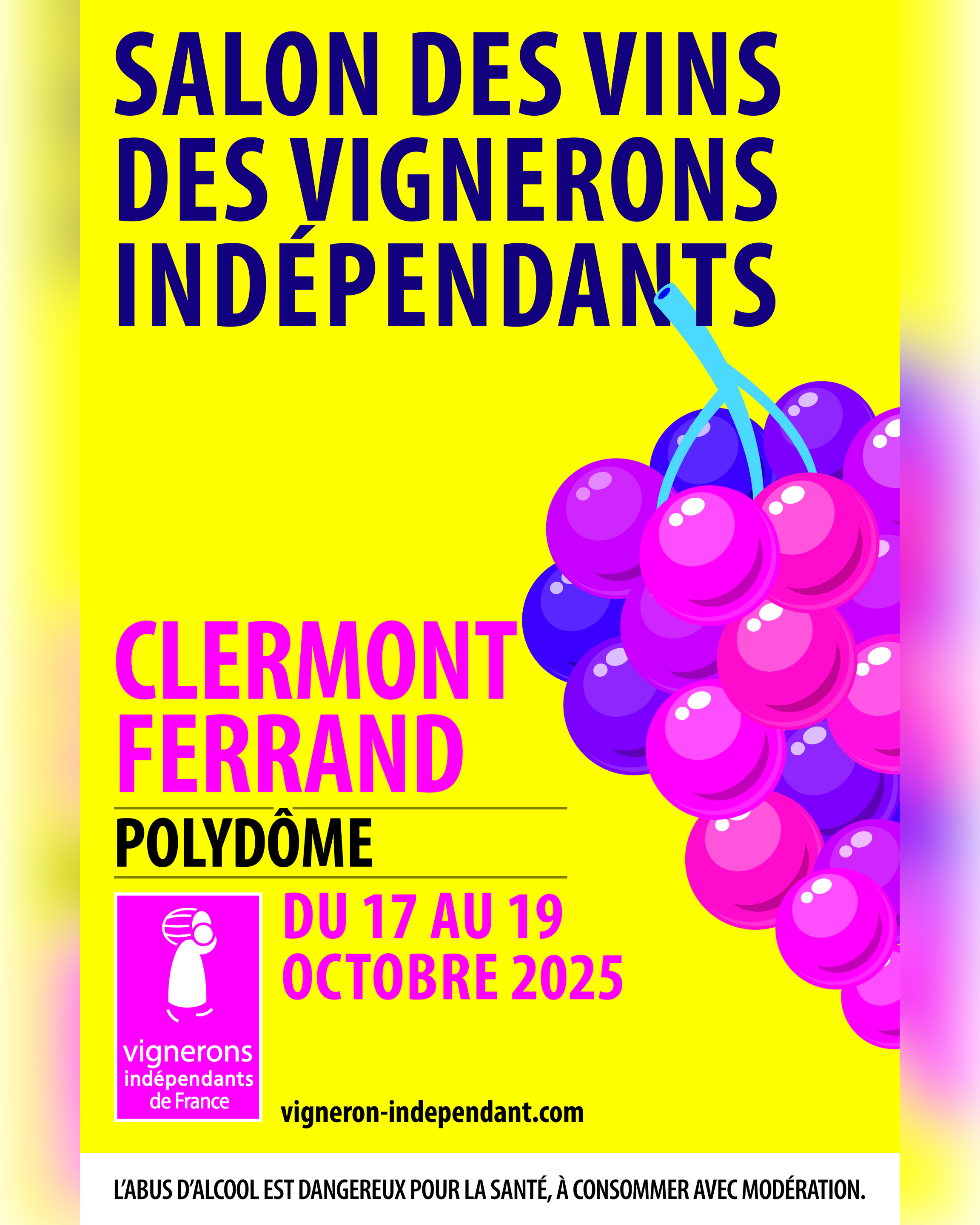 affiche salon des vins des vignerons indépendants