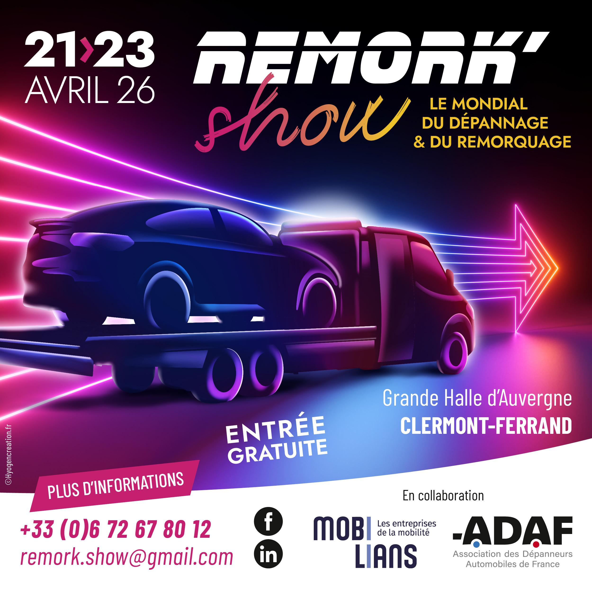 affiche carré Remork show