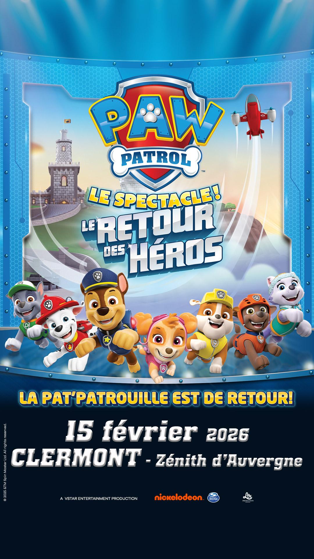 Pat Patrouille au Zénith d'Auvergne